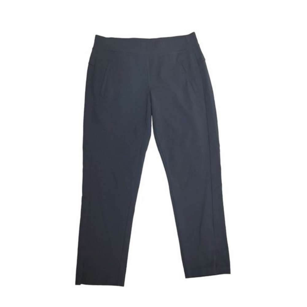 Athleta Small Black Modern Metro Mid Rise Straight Leg‎ Loungewear Pants Active